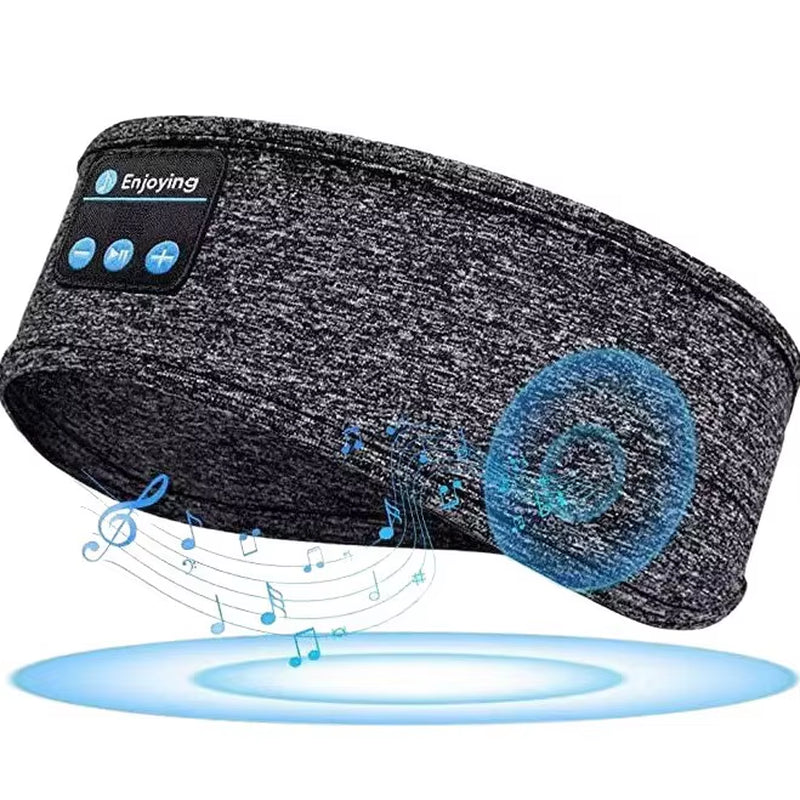 Music Sleep Eye Mask Neckband Fabric Sports Sweatband Call-Ready Hairband Yoga Neckband Sleep Hairband