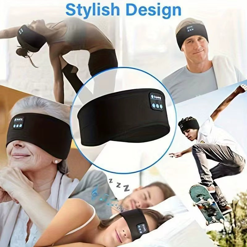 Music Sleep Eye Mask Neckband Fabric Sports Sweatband Call-Ready Hairband Yoga Neckband Sleep Hairband