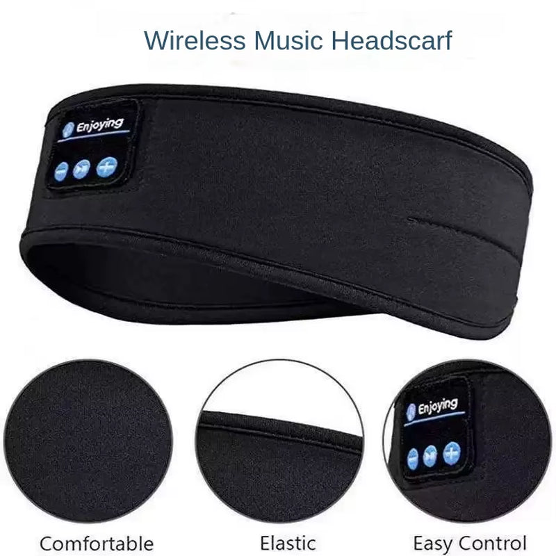 Music Sleep Eye Mask Neckband Fabric Sports Sweatband Call-Ready Hairband Yoga Neckband Sleep Hairband