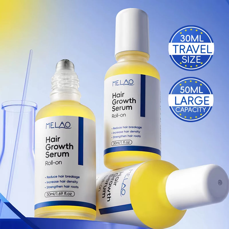 Private Label Hair Roll on Growth Boosting Scalp Serum Hydrating Healthy Rosemary Hair Growth Serum Roll On
